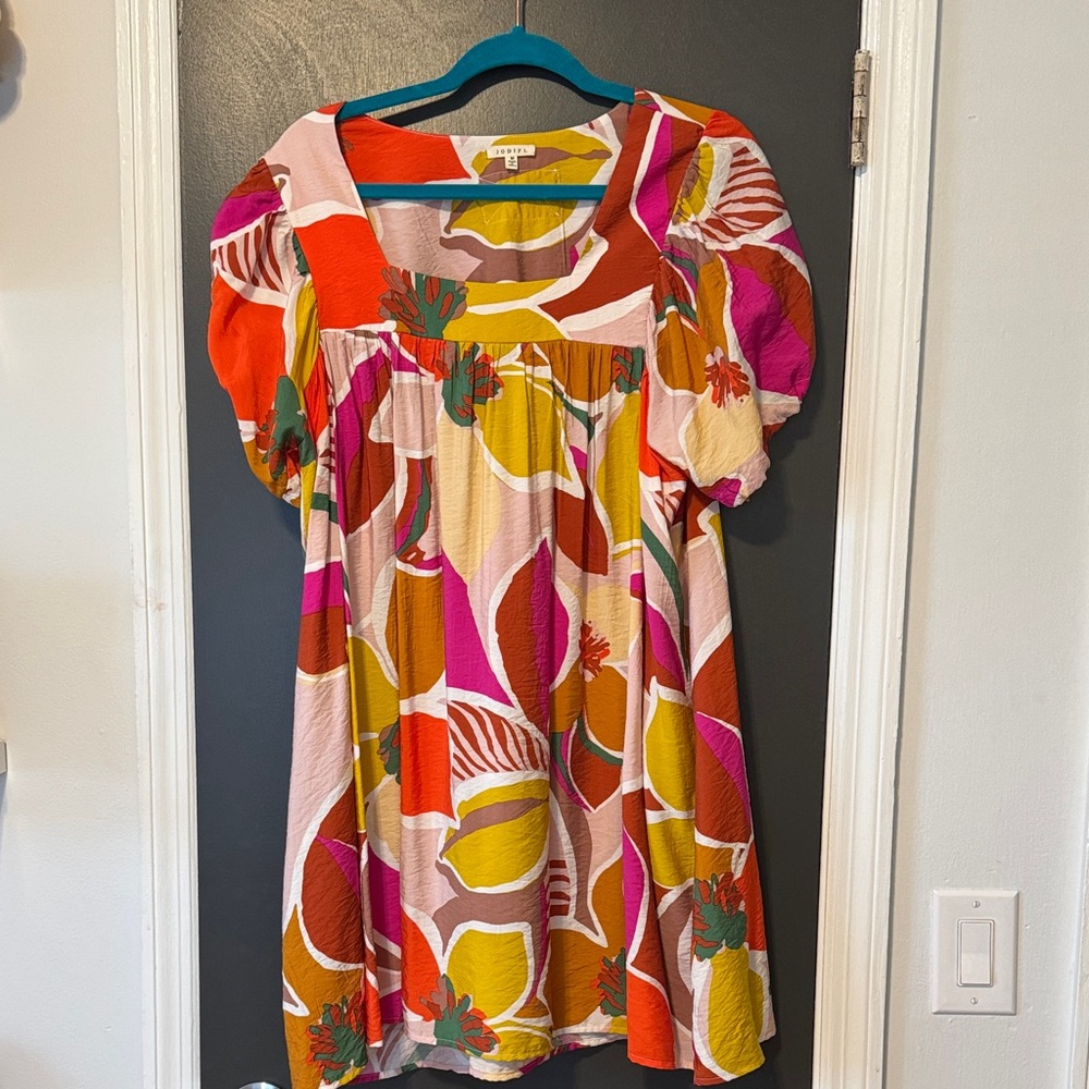 Bold Multicolor Patterned Dress